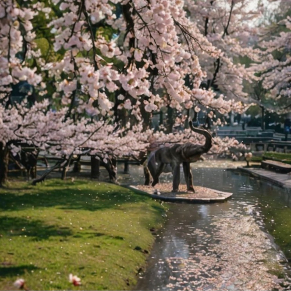 7.5x7.5 Sakura elephant print out